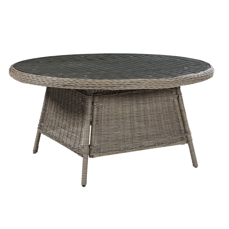 Kampen Living Garden Rattan Round Dining Table Wayfair.co.uk